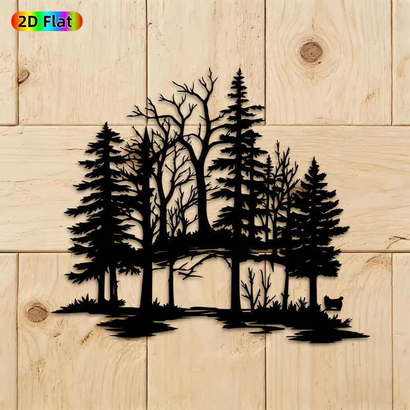 Winter Forest Metal Wall Art