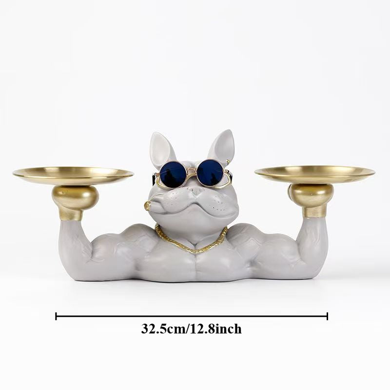 Cool Muscular Dog Double Tray