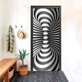 Hypersphere Futuristic 3D Optical Effect Door Sticker