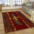 Egyptian Isis Wings Crimson Area Rug