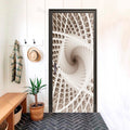 Net Spiral Futuristic 3D Optical Effect Door Sticker