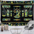 Pharaoh Ankh Gold Tapestry