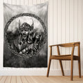 Viking Warrior Hammer Tapestry