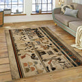 Egyptian Fresco Wall Scene Area Rug