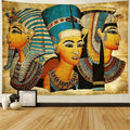 Pharaohs and Queens Triple Portrait Tapestry
