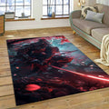 Samurai Neon Cherry Strike Area Rug