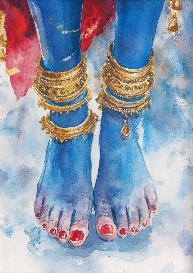 Sacred Feet Kali Canvas