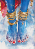 Sacred Feet Kali Canvas