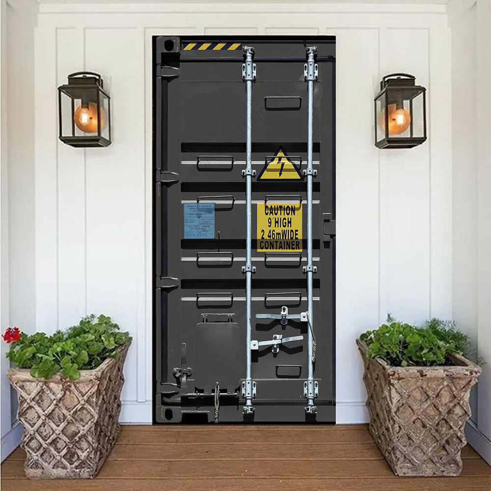 Industrial Container 3D Optical Effect Door Sticker