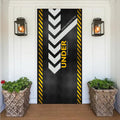 Under Construction Warning 3D Optical Effect Door Sticker