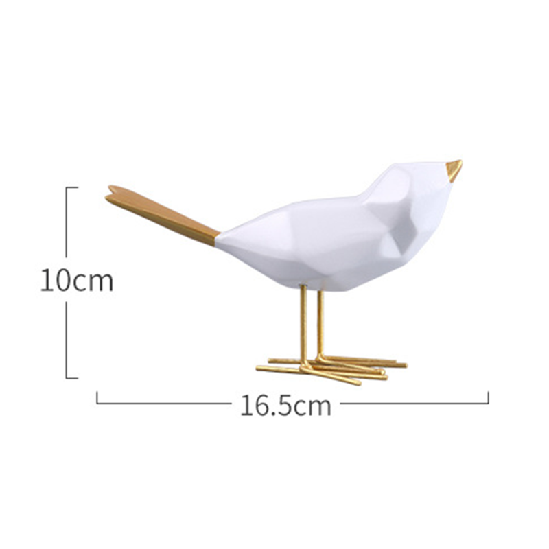 Geometric Nordic Bird Statue