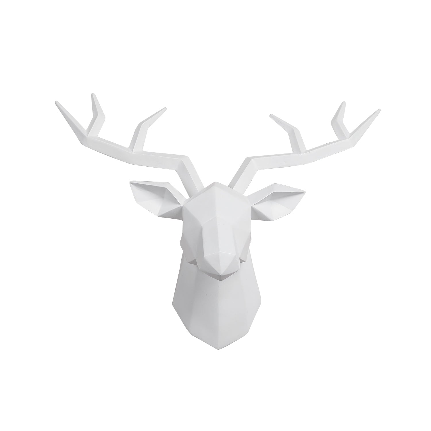 Nordic Geometric Deer Head Wall Sculpture