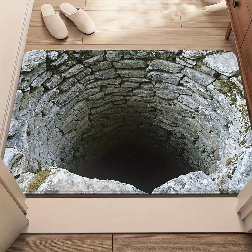 Stone Pit 3D Optical Effect Rug
