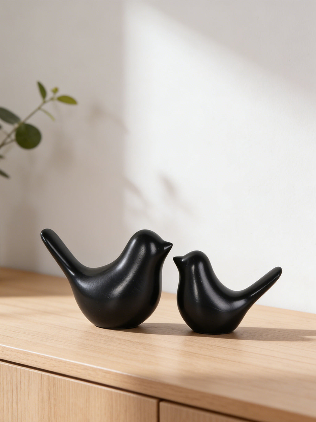 Modern Nordic Bird Sculpture Set
