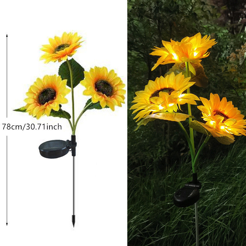 Solar Sunflower Garden Light Decoration
