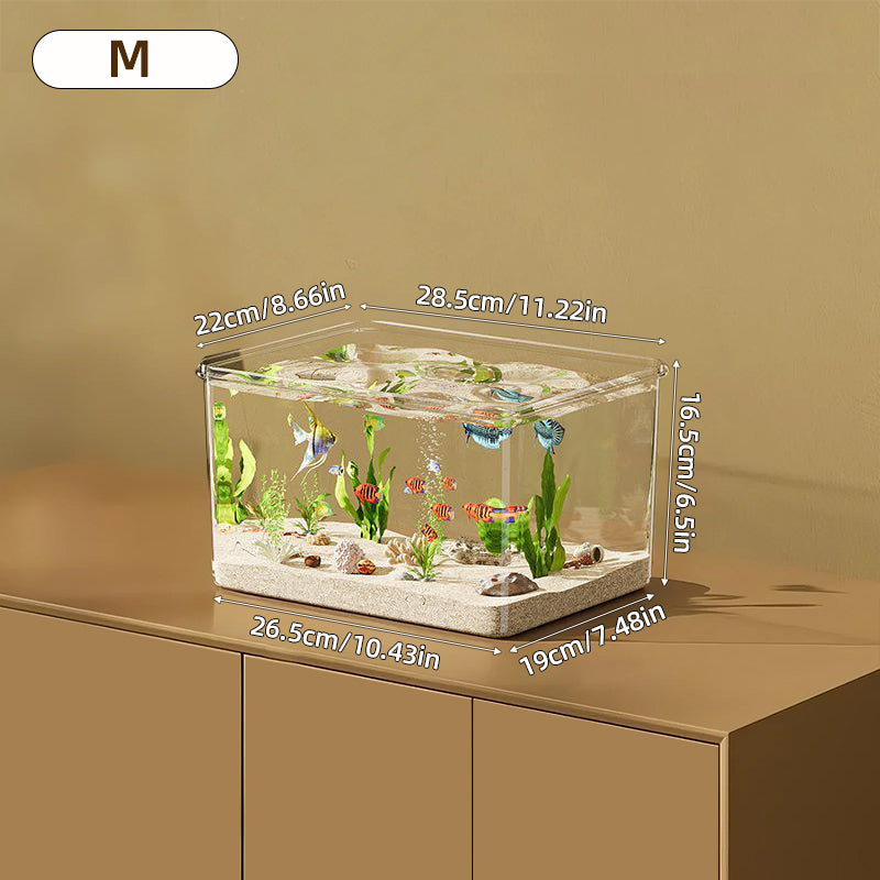 360° Clear Transparent PET Fish Tank (10L)