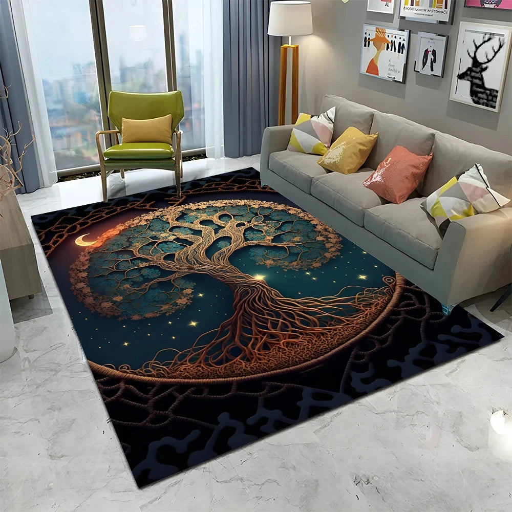 Yggdrasil Cosmic Ember Area Rug