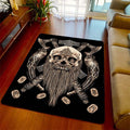 Viking Skull Warrior Area Rug