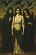 The Three Fates Greek Mythology Canvas Wall Art