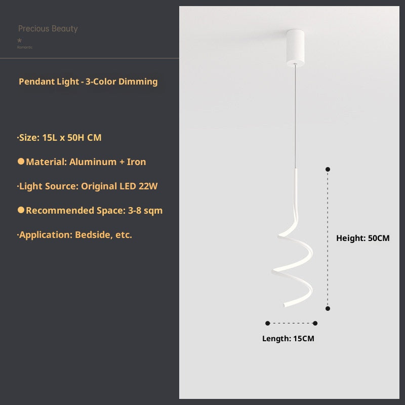 Nordic Helix LED Pendant Light