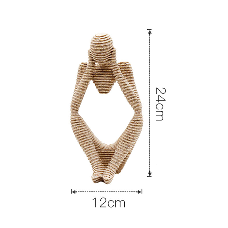 Abstract Thinking Figure Sculpture