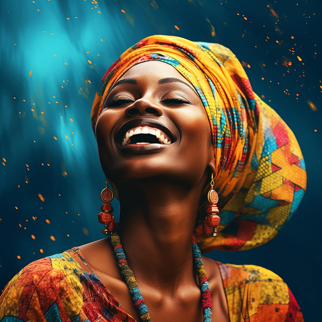 Pure Joy African Woman Canvas