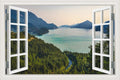 3D Window View Wall Sticker in Emerald Lake Overlook