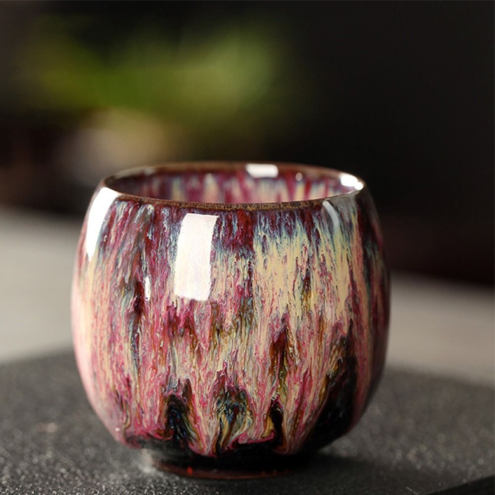 Japanese Kiln Glazed Ceramic Cup