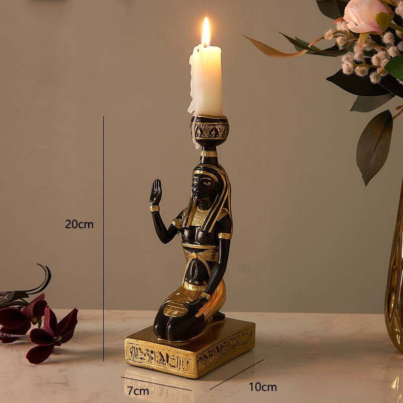 Sphynx Nephtis Anubis Candle Stick Holders