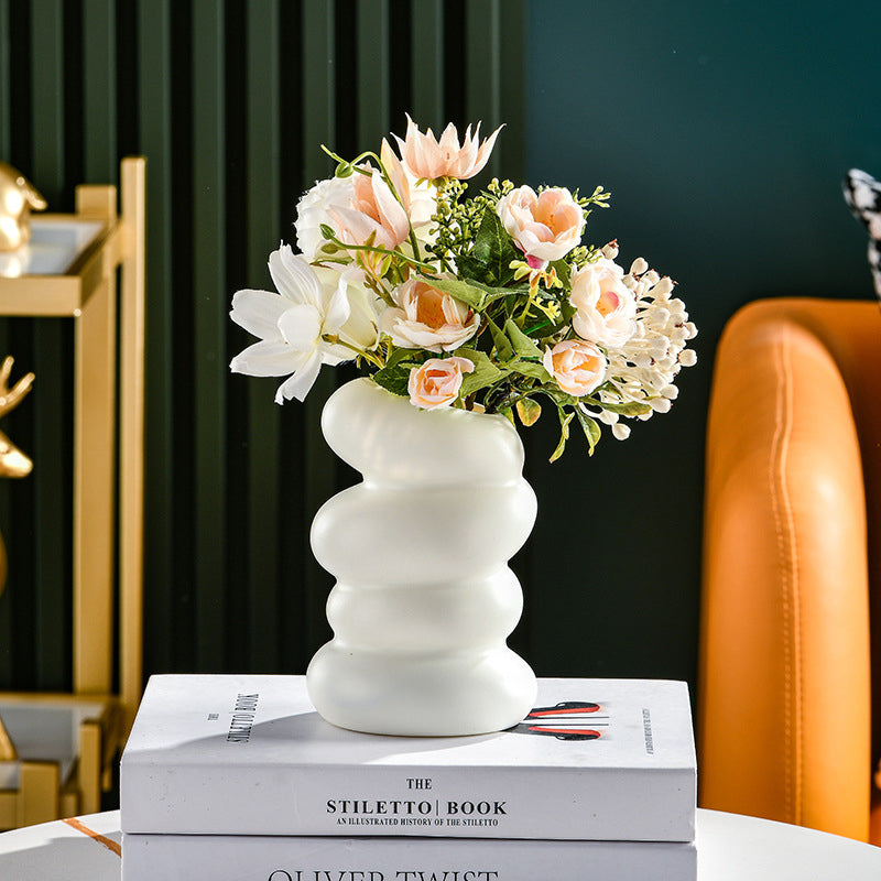 Abstract Twist Ceramic Vase