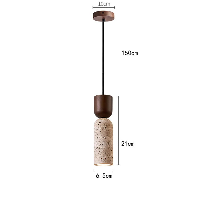 Nordic Travertine Drop LED Pendant Light