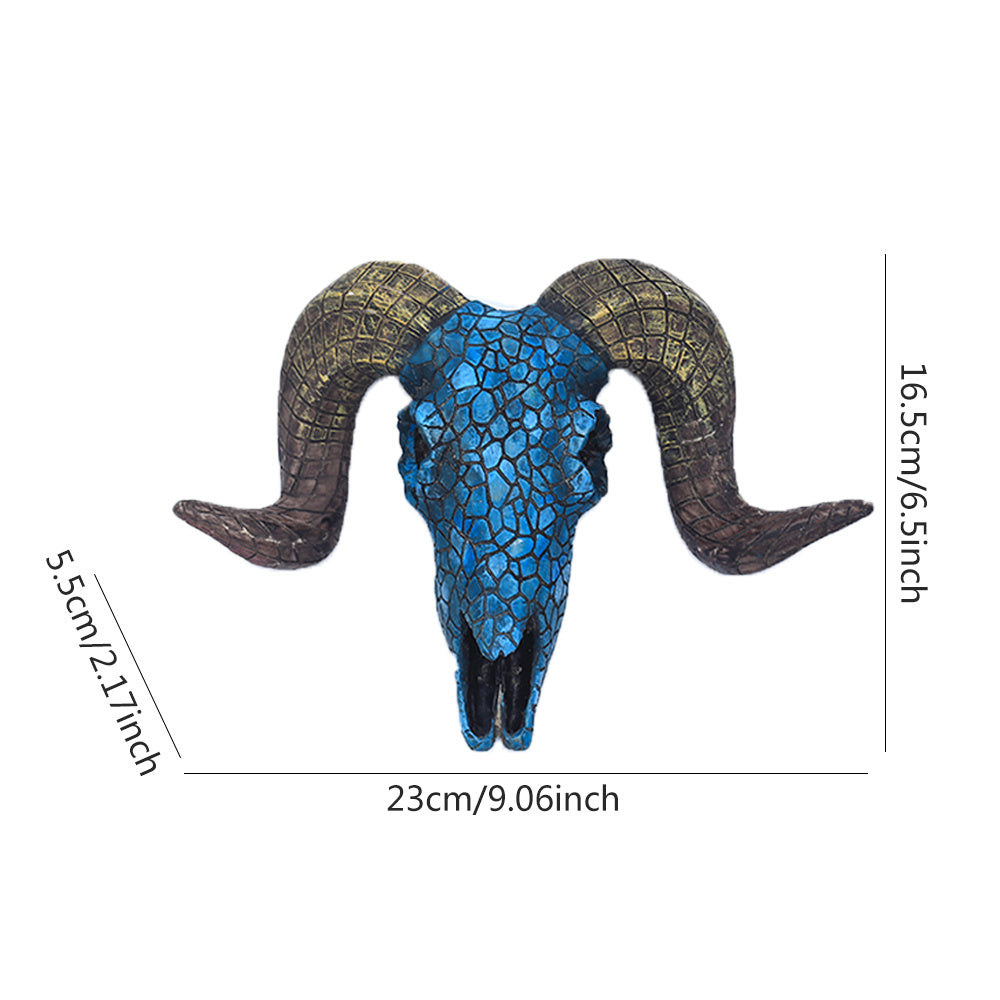 Mosaic Bull Skull Wall Decor