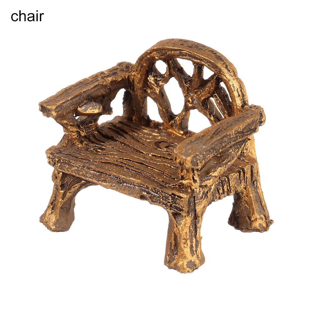 Mini Tree Stump Table & Chairs Garden Decoration Set