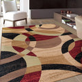 Nordic Orbit Area Rug in Autumn