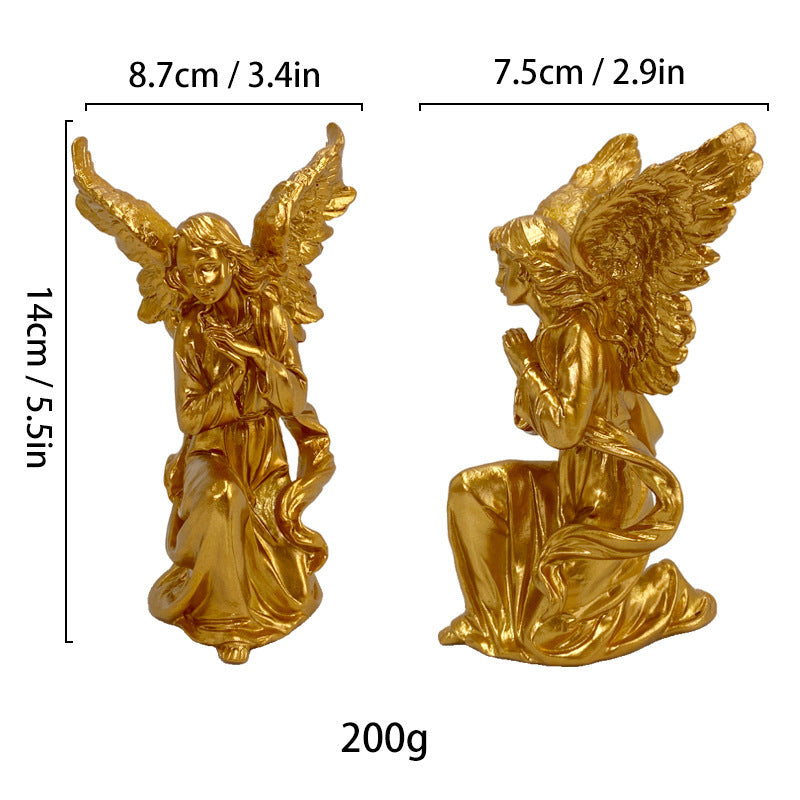 Antique Classical Angel Sculpture