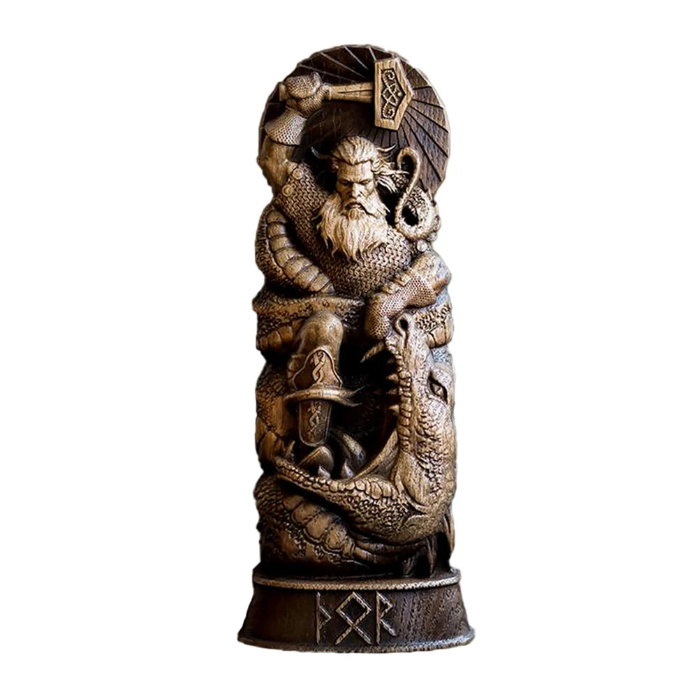 Ancient Nordic Thor Sculpture