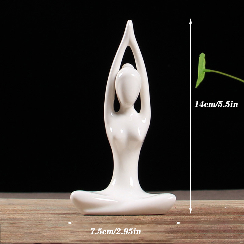 Modern Minimalist Yoga Pose Sculpture