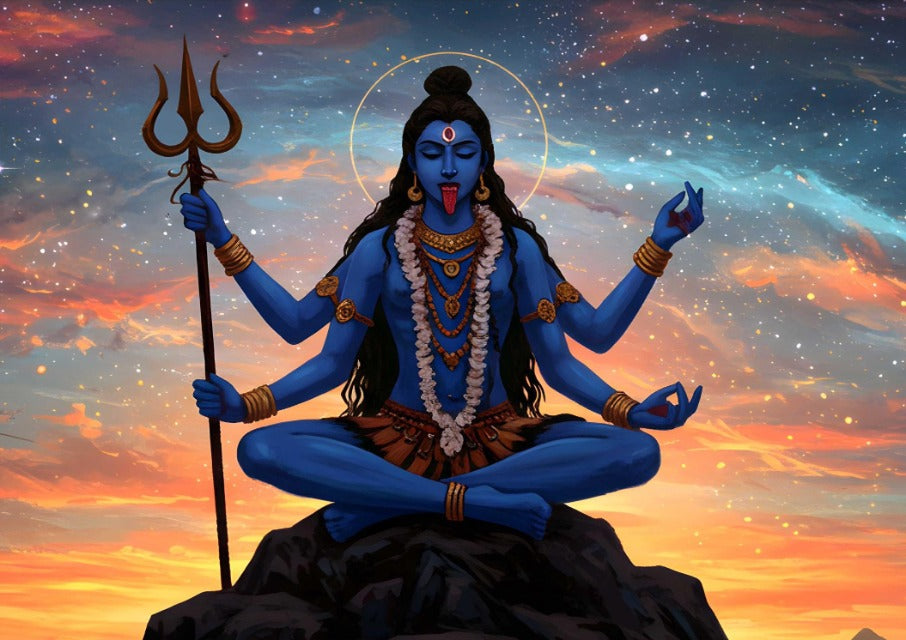 Cosmic Trident Shiva Canvas