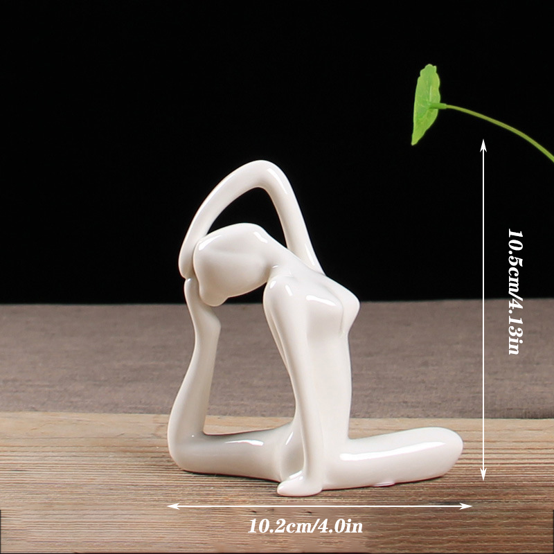 Modern Minimalist Yoga Pose Sculpture