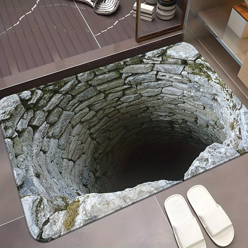Stone Pit 3D Optical Effect Rug
