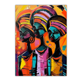 Vibrant Sisterhood African Women Canvas