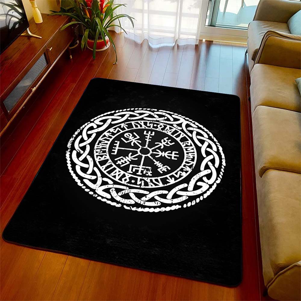 Viking Vegvisir Compass Area Rug