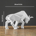 Wall Street Bull Geometric Statue