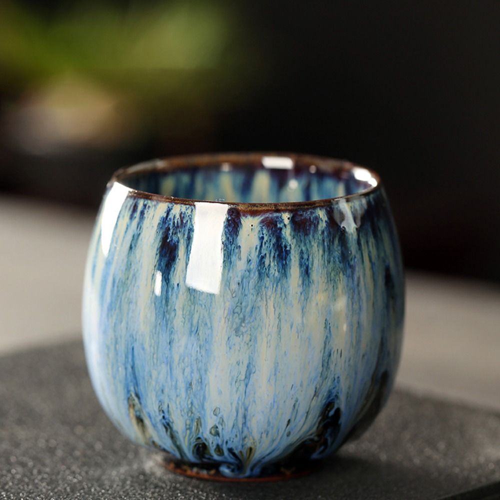 Japanese Kiln Glazed Ceramic Cup