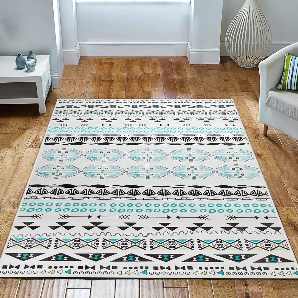 Boho Ethnic Geometric Area Rug