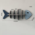 Nordic Wooden Fish Bone Shelves Décor