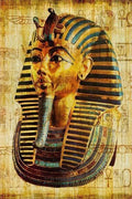 Pharaoh Mask Parchment Canvas