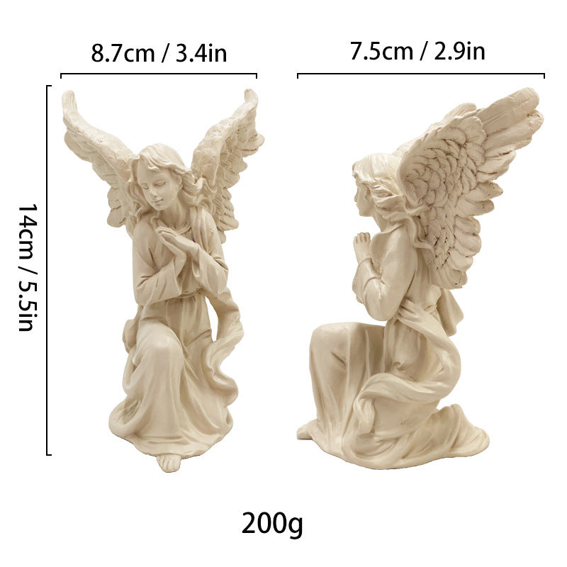 Antique Classical Angel Sculpture