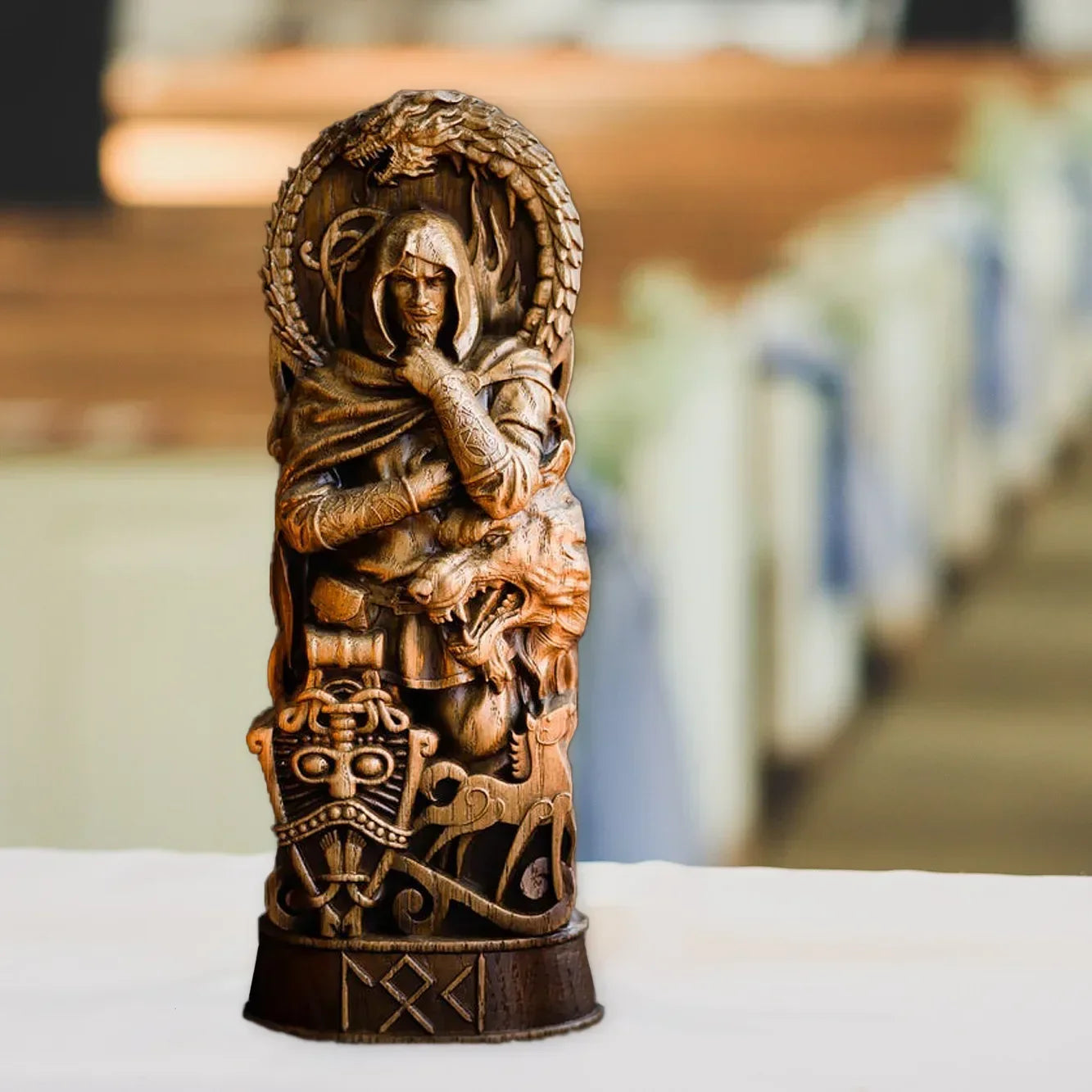 Ancient Nordic Loki Sculpture