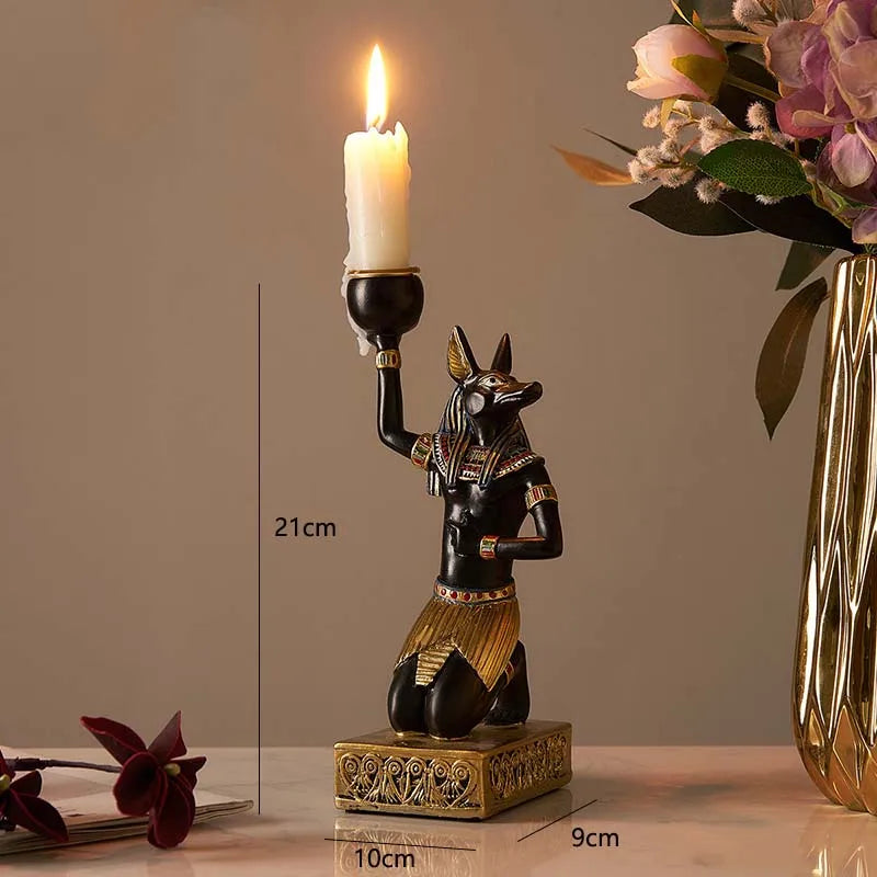 Sphynx Nephtis Anubis Candle Stick Holders